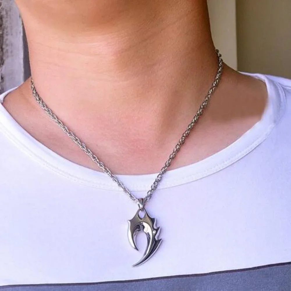 ❤️Flame Creative Chain Pendant necklace for women/men, N90201P166